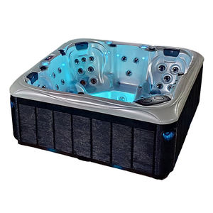 Baignoire Spa <span class=keywords><strong>Hydro</strong></span>-Massage à Économie d'Énergie avec 5 Matériaux Isolants pour Famille - Product Image 1