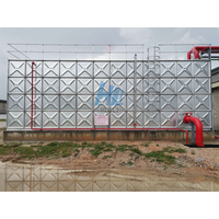 Estructura de Acero Galvanizado por Inmersión en Caliente para Tanque de Agua, Tanques HDG de Gran Capacidad para Acuicultura, Riego y Agricultura, 400 Galones, 1 Año