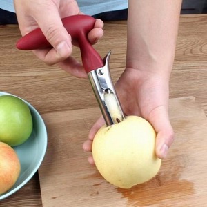 Coupe-pommes en acier inoxydable, couteau à dénoyaouter, trancheuse à fruits, outil de découpe multifonction pour légumes et poires, ustensile de cuisine - Product Image 3