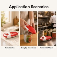 Ouvre-boîte automatique à une touche, ouvre-bocal électrique sans fil, gadget de cuisine, bord lisse, compact, portable, vente en gros, CE