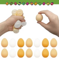Jouet anti-stress en silicone en forme d'œuf à presser, jouet de décompression pour le bureau, œuf de caille avec coquille pour soulager le stress des jeunes