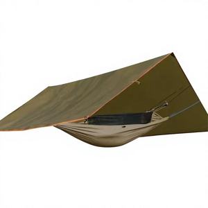 Hamac de camping <span class=keywords><strong>avec</strong></span> bâche de protection contre la pluie, <span class=keywords><strong>moustiquaire</strong></span> imperméable résistante aux UV, léger et portable pour la randonnée en plein air - Product Image 1
