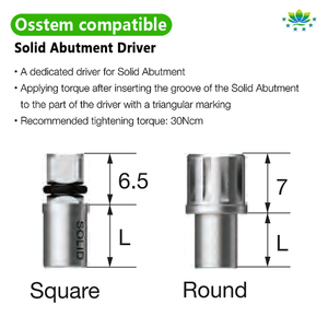 Osstem TS Hiossen Multi Unit Abutment Driver MUA Screwdriver Square Tool for <strong>MU</strong> Straight Abutment Multi Square Driver for <strong>Metal</strong> - Product Image 2