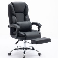 Chaise de bureau de direction en cuir PU avec structure métallique, directement de l'usine, pour bureau de PDG