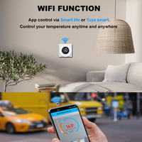 Controlador de Temperatura para Calefacción por Suelo Radiante WiFi para Hogar Inteligente TOUPWELL, Programable Semanalmente, con Bloqueo Infantil, Material ABS Ecológico