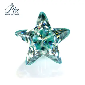 Holycome, оптовая продажа, голубые звезды, цветные Свободные муассаниты, алмазные VVS с сертификатом GRA