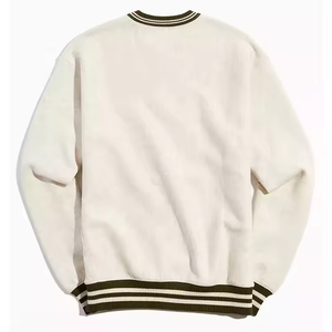 OEM personalizado hombres <span class=keywords><strong>rayas</strong></span> acanalado cuello redondo <span class=keywords><strong>sudadera</strong></span> de alta calidad para <span class=keywords><strong>hombre</strong></span> de algodón de gran tamaño sudaderas para el otoño - Product Image 2