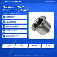 Pièces usinées CNC de qualité supérieure, prototype rapide 3 axes, corps de valve à anneau de meulage en cuivre, matériau brut brossé, testé et sur mesure