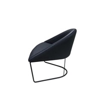 Fauteuil de salon moderne en tissu, fauteuil d'appoint, canapé de détente, chaise à cadre métallique, rembourrée, une place, mobilier de salon