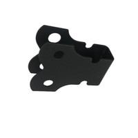 Service de fabrication de tôlerie de précision OEM ODM, support en acier estampé peint en noir