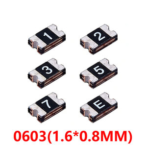 20PCS 0603 0.05A 0.1A 0.2A 0.25A 0.35A 0.5A 0.75A 1A 1.5A 2A 3A 6V 12V 24V 30V PPTC ฟิวส์รีเซ็ตได้ SMD FUSE รีเซ็ตได้ SMD - Product Image 1