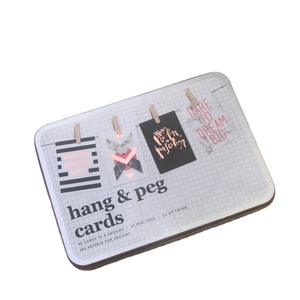 Cartoline con messaggio di Design personalizzato carte <span class=keywords><strong>regalo</strong></span> di carta Creative in scatola di latta per regalare regali personalizzati - Product Image 1