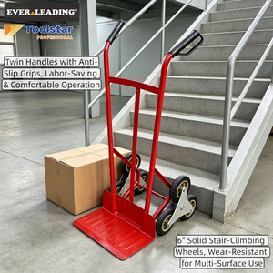 <span class=keywords><strong>Chariot</strong></span> à main industriel robuste à 6 roues pour monter les escaliers, capacité de charge de 550 lb, avec roues pleines de 6 pouces pour le <span class=keywords><strong>d</strong></span>éplacement <span class=keywords><strong>d</strong></span>'appareils électroménagers - Product Image 1