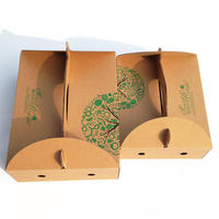 Boîte d'emballage en carton ondulé pour fruits et légumes, impression personnalisée en gros, pour fruits frais, pommes, oranges