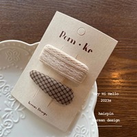 Barrette à cheveux brodée avec fleur pour fille, épingle à cheveux à frange Fine pour enfant