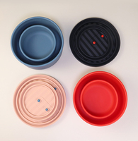 Syh2074 Bol Bento en Silicone de Qualité Alimentaire Sans BPA avec Couvercle en Plastique, Compatible Micro-ondes, Réutilisable pour Préparation de Repas, École, Travail, Voyage