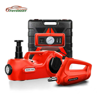 Kit de cric hydraulique électrique OEM 3-en-1 12V 5 tonnes avec clé à chocs et pompe de gonflage de pneus, pour outils de réparation d'urgence automobile