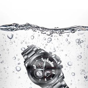 Custom il tuo Logo BIDEN <span class=keywords><strong>orologio</strong></span> moda 0083 calendario completo cinturino in acciaio inossidabile orologi resistente all'<span class=keywords><strong>acqua</strong></span> <span class=keywords><strong>orologio</strong></span> cronografo - Product Image 2