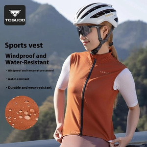 TOSUOD軽量ロードバイクノースリーブコートメンズおよびレディース防風サイクリングジャージー春夏用 - Product Image 2