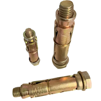 Tige d'expansion à trois branches pour garde-corps d'escalier, fixation pour briques légères et gonflables, quatre pièces, boulon d'expansion Gecko en acier au carbone
