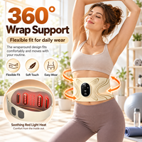 Ceinture de massage abdominale rechargeable à impulsions basse fréquence, masseur de taille pour la relaxation des muscles abdominaux, le remodelage corporel et le fitness à domicile
