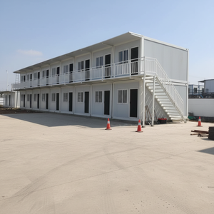 Casa Contenedor Prefabricada TOPPRE en Alquiler, Estructura <span class=keywords><strong>de</strong></span> Acero Modular <span class=keywords><strong>de</strong></span> PVC <span class=keywords><strong>de</strong></span> 20 Pies, Panel Sándwich, Casa Moderna Desmontable, Hotel Contenedor - Product Image 2