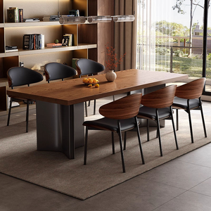 Ensemble de <span class=keywords><strong>table</strong></span> à manger carrée en bois de luxe moderne de <span class=keywords><strong>haute</strong></span> qualité, <span class=keywords><strong>6</strong></span> places, assemblé, pour <span class=keywords><strong>cuisine</strong></span> et salle à manger - Product Image 2