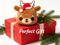 Ornement en peluche renne de Noël super doux personnalisé OEM ODM, breloque mignonne anti-stress pour cadeaux et décoration intérieure