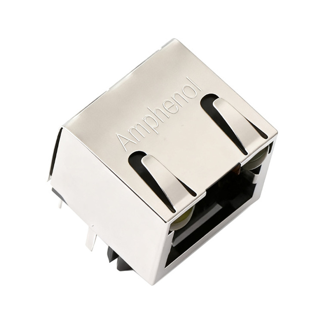 Original and Genuine Amphenol RJHSE-5381 Ethernet Connector RJ45 RJ11 With LED&Shielding