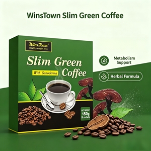 Winstown ผงกาแฟสีเขียวบางเฉียบเป็นที่นิยมสำหรับกล่องบรรจุเครื่องดื่มดีท็อกซ์ธรรมชาติธรรมชาติ - Product Image 1