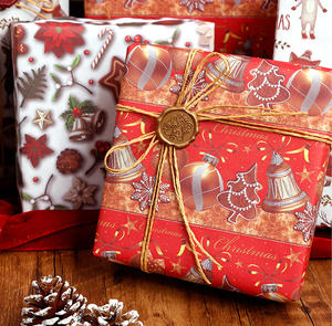 Factory Wholesale Custom Christmas Luxury <b>Paper</b> <b>Roll</b> 70cm X 95cm <b>Wrapping</b> <b>Paper</b> for Packaging - Product Image 5