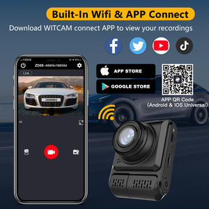 4K + 1080p 170 Cámara de salpicadero gran angular WiFi incorporado Cámara de coche Visión nocturna infrarroja Monitoreo de estacionamiento Coche Dvr Caja negra ZD68 - Product Image 4