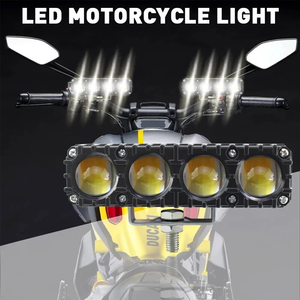 Mini faros LED, luces de conducción, lentes de cuatro ojos, focos delanteros para motocicleta, luz de trabajo, lámpara antiniebla, Bombilla DRL para coche, camión, SUV, ATY - Product Image 3