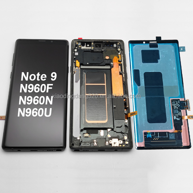 Ori Note9 Afficher Touch Digitizer Panel Assembly Replacement LCD Combo Original Display Note 9 Screen Frame for Samsung N960F U