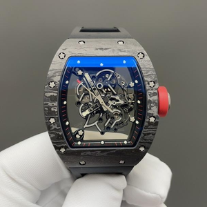 Orologi Meccanici di Lusso con Quadrante Grande in Fibra di Carbonio Nera, Scheletrati, Resistenti agli Urti, Sportivi, Impermeabili, Automatici per Uomo - Product Image 1