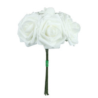 Fleurs artificielles en mousse écologiques en forme de rose avec tige pour décoration de gâteaux, vente en gros, 8 cm de diamètre, 10 sacs, Fête des Mères, Remise de diplôme