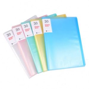 5 Pack PVC Document Binder Display Book 30 Pocket Bound Sheet Protector Art <b>Portfolio</b> <b>Folder</b> Presentation Book - Product Image 1