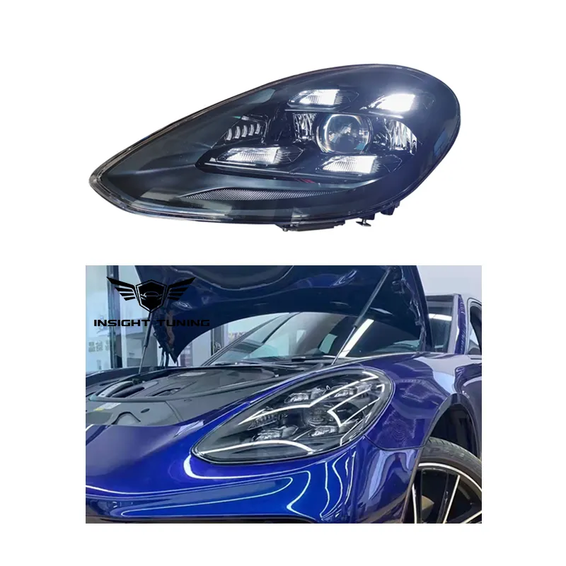Lampu depan suku cadang mobil lampu depan untuk Porsche Panamera aksesoris 2017-2022 lampu depan Led