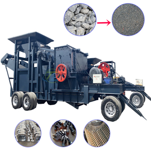 Tragbare Steinhammer-Brecher-Recycling maschine Zerkleinern von Glasflaschen Erz abbau Kern komponente Motor Backen brecher Hammermühle - Product Image 3