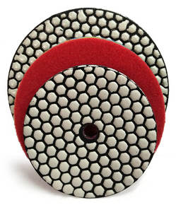 4 인치 100mm 건식 연마 패드 대리석 화강암 및 콘크리트 연마용 다이아몬드 수지 본드 연마제 + 디스크 - Product Image 5