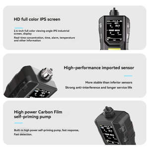 CO2 를 감지하는 휴대용 멀티 가스 모니터 감지기 펌프 Ex O2 H2S NO2 CH4 NO <span class=keywords><strong>SO2</strong></span> 수소 취화 테스트 - Product Image 4