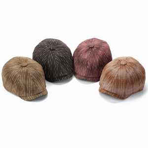 Casquette octogonale unisexe en coton respirant à carreaux, style britannique, casquette bec de canard, béret décontracté, casquette de newsboy, tendance quatre saisons - Product Image 5