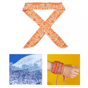 Fasciatura sportiva estiva per la testa e la Bandana di raffreddamento aderenza sottile a secco per smorzare la sciarpa di raffreddamento del ghiaccio imbevuta di allacciatura intorno <span class=keywords><strong>al</strong></span> <span class=keywords><strong>collo</strong></span> sciarpa fresca di ghiaccio - Product Image 5