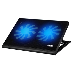 <span class=keywords><strong>Support</strong></span> de <span class=keywords><strong>refroidissement</strong></span> pour ordinateur <span class=keywords><strong>portable</strong></span> de jeu RGB avec double ventilateur jusqu'à 15,6 pouces ICE COOREL N106R - Product Image 4