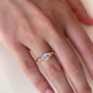Bague solitaire ovale 2 carats 3-5 carats en or 18 carats avec diamant de laboratoire CVD certifié IGI pour fiançailles et mariage - Product Image 3