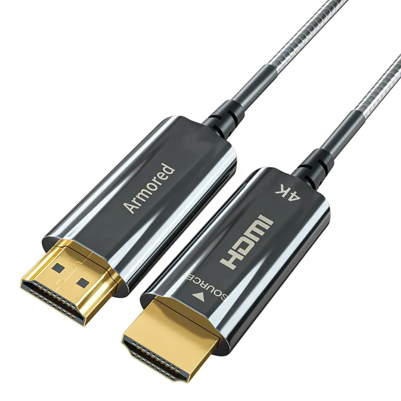 긴 전송 순수한 광섬유 HDMI 3D 4K60Hz 케이블 매우 HD 2.0 HDMI 케이블 30M 50M 100M 300M 450M
