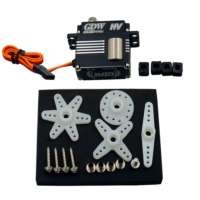 GDW Mini RC Steering Servo DS590MG Super Power 12KG 0.07Sec Metal Parts for Small Car Plane Drone Motors