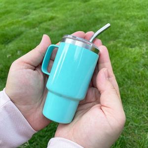 Sublimation Blank Candy Macaron Colored 3oz Mini Tumbler Shot Glass with Metal Handle for Whiskey Tequila Vodka - Product Image 4