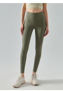 Leggings de sport taille haute pour femme, dos en V, effet seconde peau mat, ultra doux, effet push-up, extensibles, pour yoga et entraînement - Product Image 4