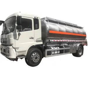 좋은 가격 알루미늄 합금 5182 6 타이어 디젤 가솔린 유조선 트럭 dongfeng LHD 16KL 18KL 벌크 오일 배달 트럭 가격